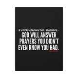 GOD WILL ANSWER CANVAS ART
