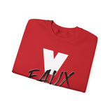 V EAUX IV - WHITE W/ BLACK EAUX UNISEX SWEAT SHIRT