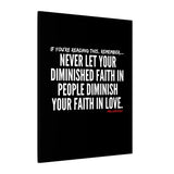 DIMINISHED FAITH CANVAS ART