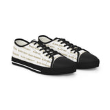 BLACK MAGIC - GOLD LETTERS LOW-TOP SNEAKERS WHITE-SOLE