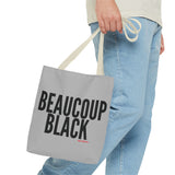 BEAUCOUP BLACK - BLACK UNISEX TOTE BAG