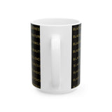 BLACK MAGIC - BLACK GOLD CERAMIC MUG BLACK 11oz, 15oz