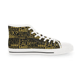 EAUX - GOLD HI-TOP SNEAKERS - WHITE SOLE