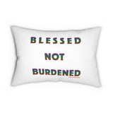 BLACK WOMAN RAINBOW LUMBAR PILLOW
