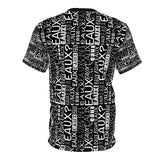 EAUX WHITE AOP UNISEX T-SHIRT