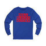 ALLBLOCKSMATTER_Red UNISEZ LONGSLEEVE T-SHIRT