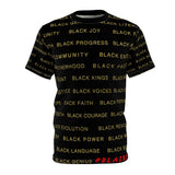 BLACK MAGIC - BLACK GOLD AOP UNISEX T-SHIRT