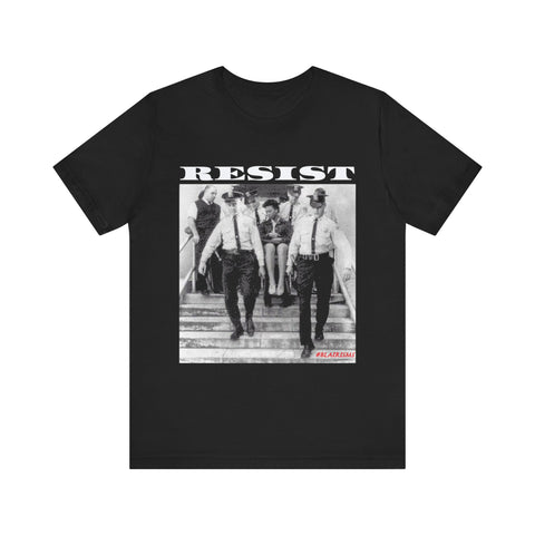 RESIST-WHITE UNISEX SHORT SLEEVE T-SHIRT
