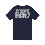 GIVE YOUR LOVE UNISEX V-NECK T-SHIRTS