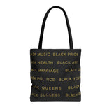 BLACK MAGIC - BLACK GOLD TOTE BAG