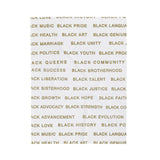 BLACK MAGIC - GOLD LETTERS PLUSH BLANKET