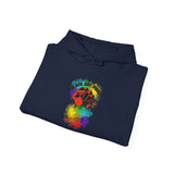 BLACK GAY PROUD FIST UNISEX HOODIE
