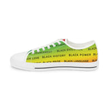 BLACK MAGIC RAINBOW BLACK LOW TOP SNEAKERS WHITE SNEAKERS