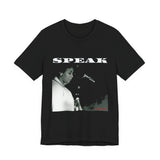 SPEAK - WHITE UNISEX SHORT SLEEVE T-SHIRT