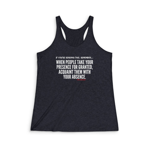 Acquaint Them with Your Absence Racerback Top