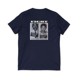 FIGHT - WHITE UNISEX V-NECK T-SHIRT