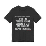HELP THEM PACK UNISEX SHORT SLEEVE T-SHIRT