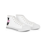 V EAUX IV - BLACK W/ PINK EAUX HI TOP SNEAKERS - WHITE SOLE