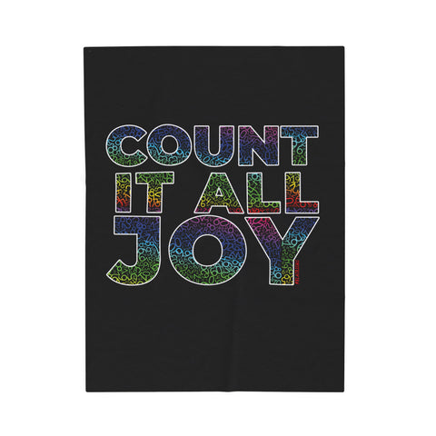 COUNT IT ALL JOY PLUSH PLANKET