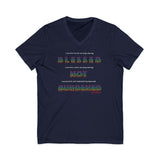 BLACK MAN RAINBOW UNISEX V-NECK T-SHIRTS