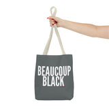 BEAUCOUP BLACK - WHITE TOTE BAG