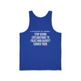 EXPLANATION UNISEX TANK TOP