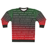 BLACK MAGIC - RBG AOP UNISEX SWEATSHIRT