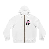 V EAUX IV - BLACK W/ PINK EAUX AOP ZIP HOODIE