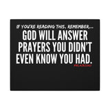 GOD WILL ANSWER CANVAS ART