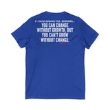 GROWTH AND CHANGE UNISEX V-NECK T-SHIRTS