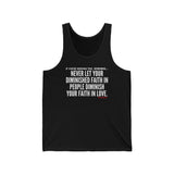 DIMINISHED FAITH UNISEX TANK TOP