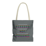 BLACK QUEER RAINBOW TOTE BAG