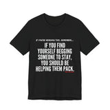 HELP THEM PACK UNISEX SHORT SLEEVE T-SHIRT