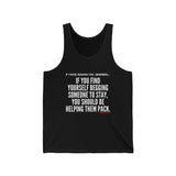 HELP THEM PACK UNISEX TANK TOP