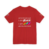 BLACK GAY FUP WHITE UNISEX SHORT SLEEVE T-SHIRTS