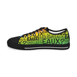 EAUX BLACK ON RAINBOW LOW-TOP SNEAKERS WHITE SOLE