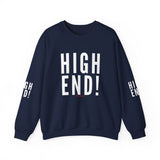 HIGH END WHITE UNISEX SWEATSHIRT