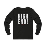 HIGH END WHITE UNISEX LONGSLEEVE T-SHIRTS