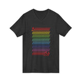 BIIIIIITCH RAINBOW UNISEX  V-NECK T-SHIRTS