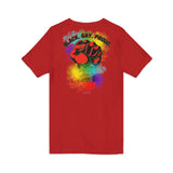 BLACK GAY PROUD FIST UNISEX V-NECK T-SHIRTS