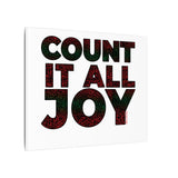 COUNT IT ALL JOY-RBG CANVAS ART
