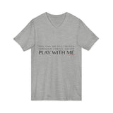 YOU CAN DO ALL THINGS - BLACK UNISEX V-NECK T-SHIRT