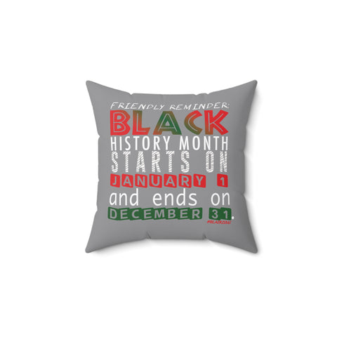 FRIENDLY REMINDER THROW PILLOW