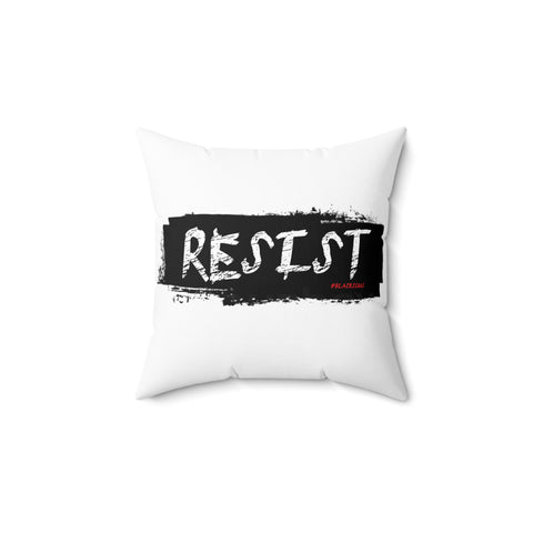RESIST - BLACK THROW PILLOW