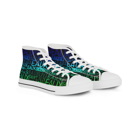 EAUX - RAINBOW HI-TOP SNEAKERS - WHITE SOLE