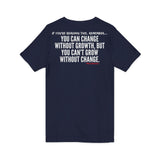 GROWTH AND CHANGE UNISEX V-NECK T-SHIRTS