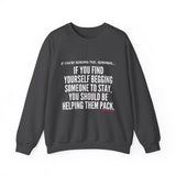 HELP THEM PACK UNISEX SWEATSHIRT