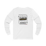 REACH FOR SOMETHING BLACK GOLD UNISEX LONGSLEEVE T-SHIRTS