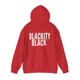 BLACKITY BLACK - WHITE UNISEX HOODIE