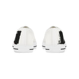 RESIST - BLACK LOW-TOP SNEAKERS - WHITE SOLE
